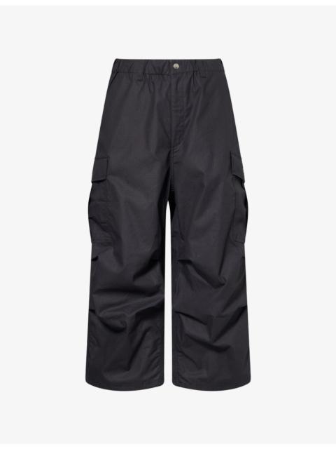 A BATHING APE® Ripstop Cargo Wide-Leg Cotton-Poplin Trousers