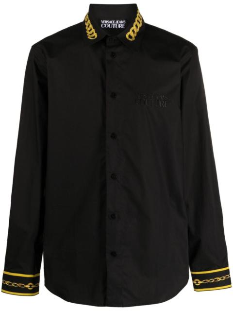 VERSACE JEANS COUTURE Chain Couture cotton shirt