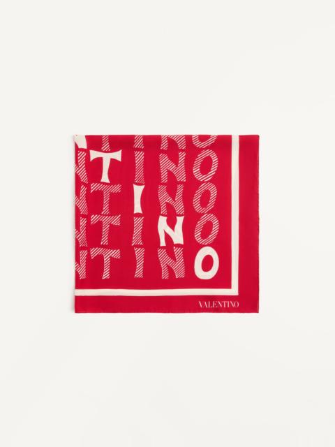 Valentino LE FOU DE L'ARCHIVE SILK SCARF FROM THE VALENTINO ARCHIVE