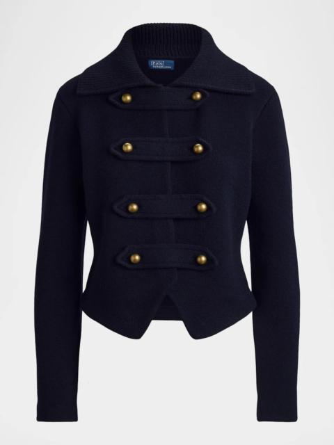 Polo Ralph Lauren Double-Breasted Wool-Blend Knit Jacket