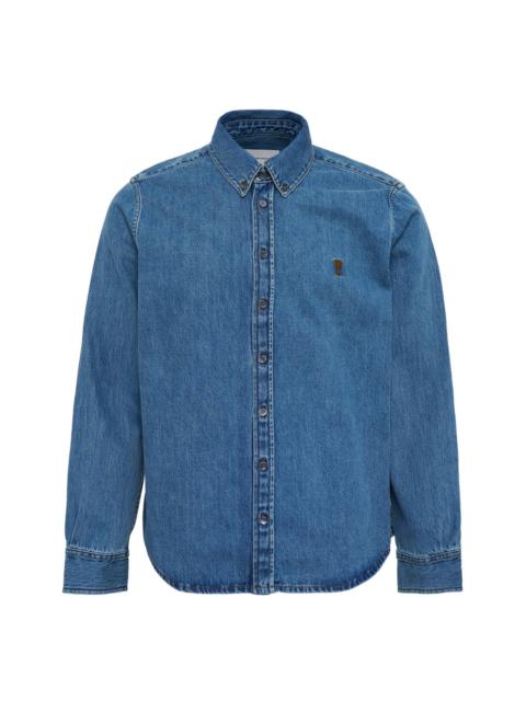 AMI Paris Contrasted AMI De Coeur Shirt