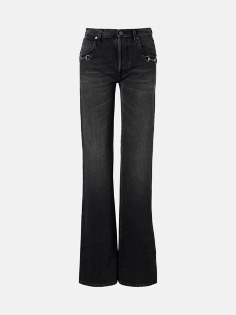 GUCCI Horsebit wide-leg jeans