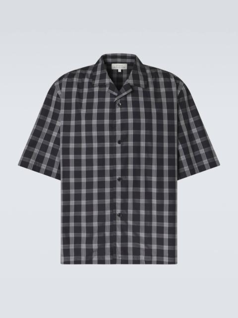 Studio Nicholson Kline checked cotton bowling shirt