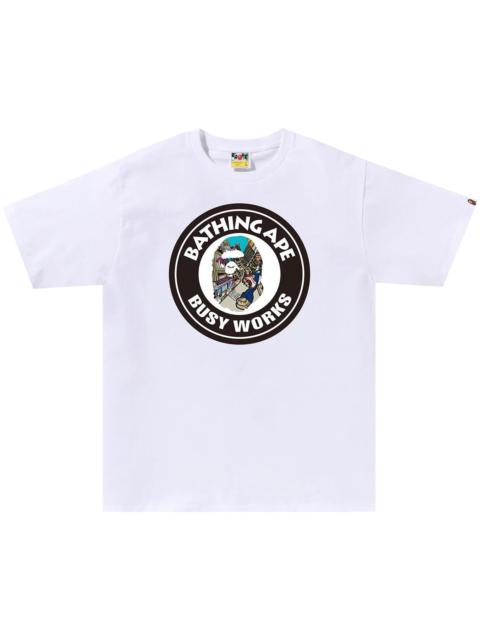 BAPE Comic Art Busy Works Tee 'White'