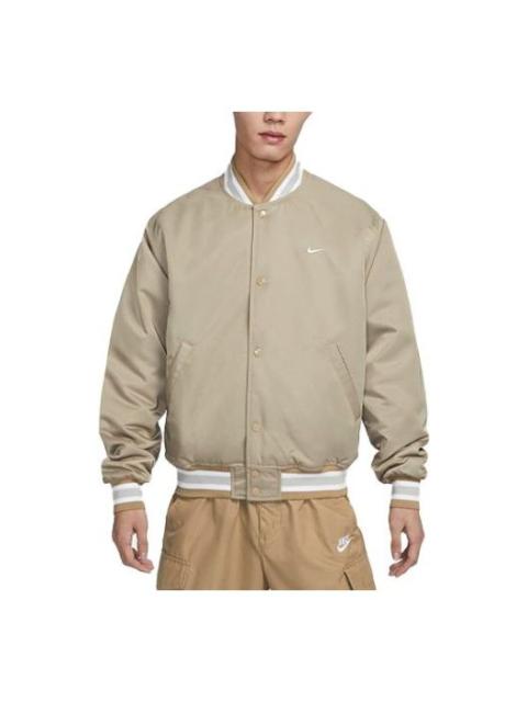 Nike Sportswear Authentics Dugout Jacket 'Khaki White' DX0659-247