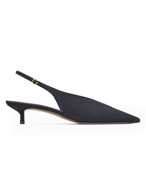 NEOUS Women's Diske 40MM Crêpe de Chine Point-Toe Slingback Pumps - Black