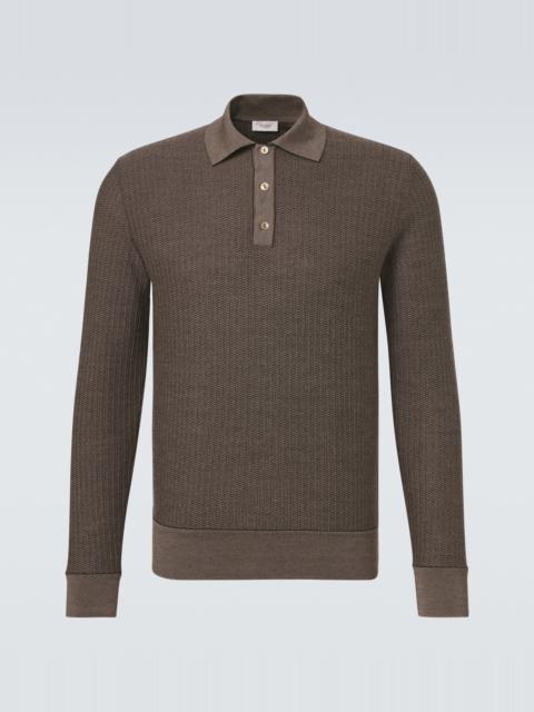 AGNONA Wool and silk polo sweater