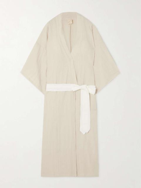 DEIJI STUDIOS The 02 linen robe Cream