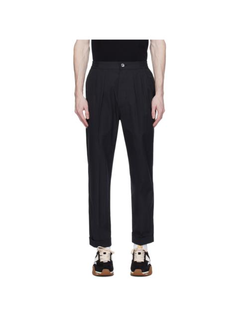 Black Pleat Pants