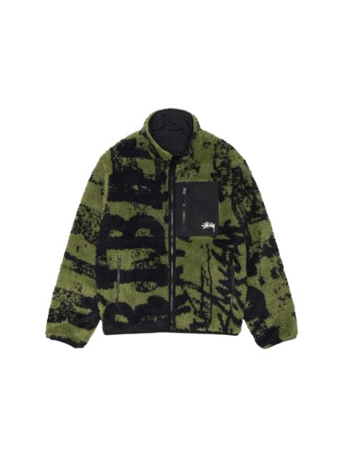 Stüssy Stussy Sherpa Reversible Stamp Jacket Green