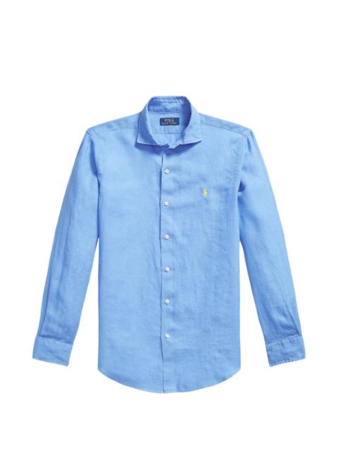 Polo Ralph Lauren Pony motif linen shirt