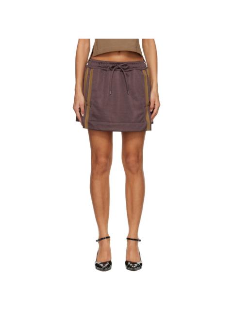 Vivienne Westwood Brown Striped Cheerleader Miniskirt
