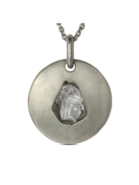 Parts of Four Disk danburite pendant necklace