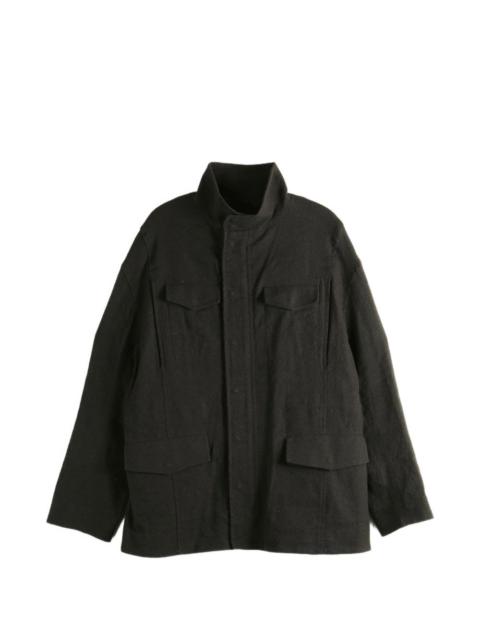 Omar Afridi high-neck multi-pocket jacket