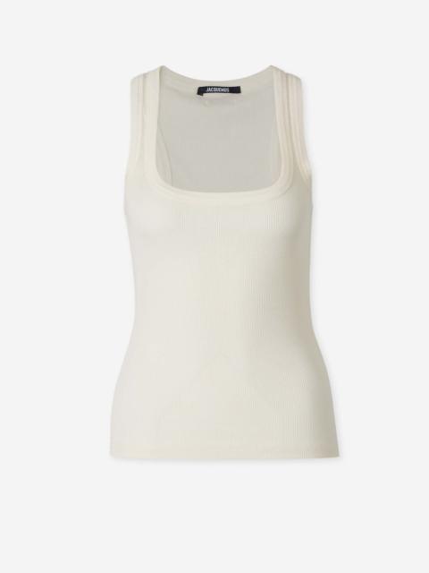 JACQUEMUS RIBBED TANK TOP