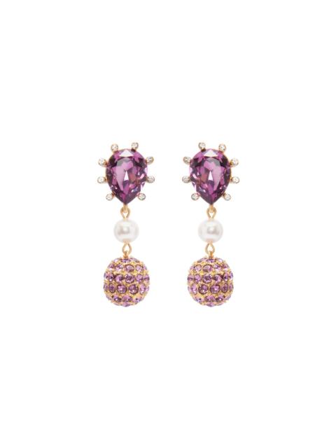 Oscar de la Renta CACTUS PEARL DROP EARRINGS