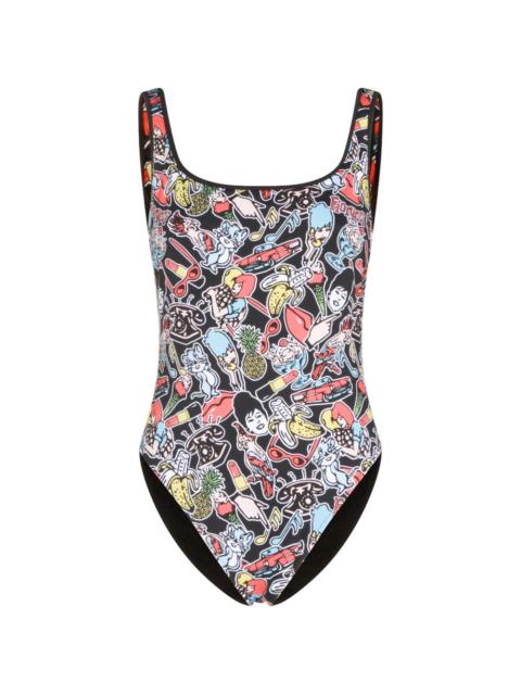 FIORUCCI graphic-print swimsuit