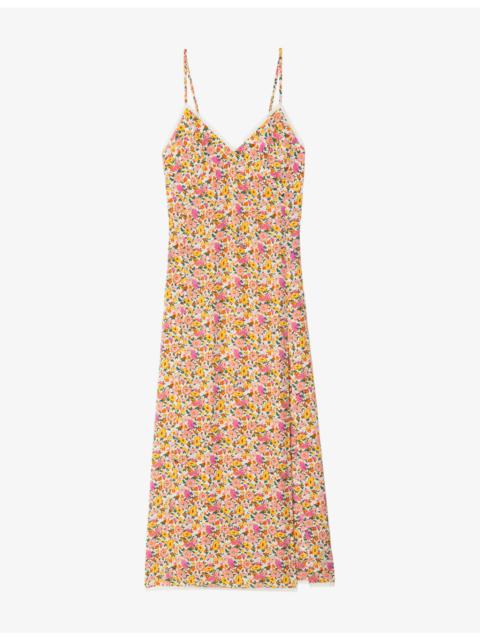 Zadig & Voltaire Ramelil Floral-Print Woven Maxi Dress