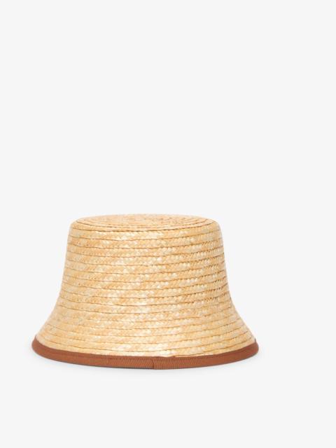 Moschino STRAW BUCKET HAT