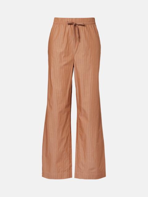 VARLEY Rowan pinstripe cotton straight pants