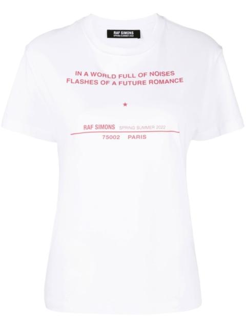 Raf Simons Tour-print short-sleeve T-shirt