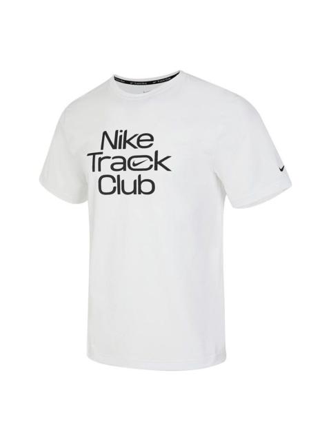 Nike Nike Track Club Dri-FIT Short-Sleeve Running Top 'White' FB5513-121