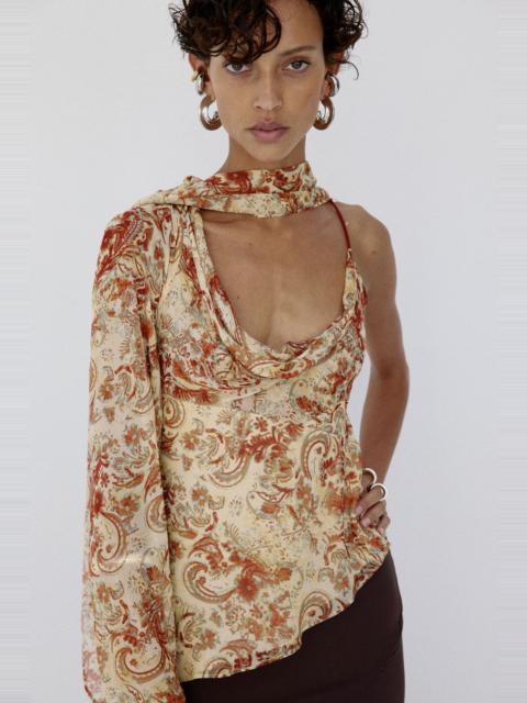 De La Vali MALITA TOP IN CACHEMIRA GEORGETTE
