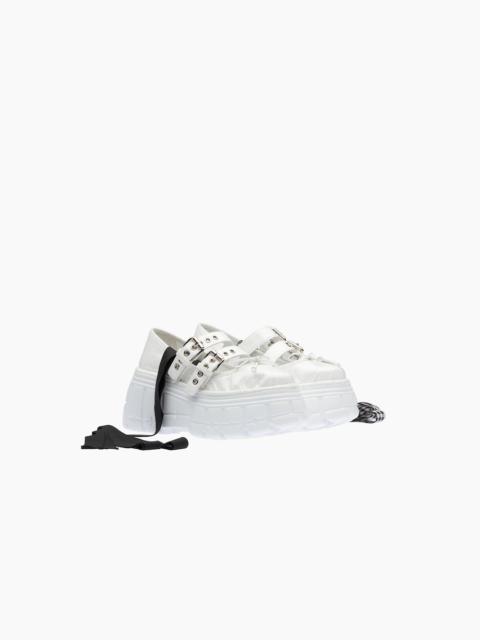 Miu Miu Naplak leather flatform ballerinas