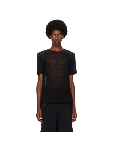 OLLY SHINDER Black Net T-Shirt