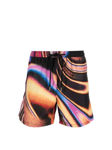 Mind State abstract-print swim shorts