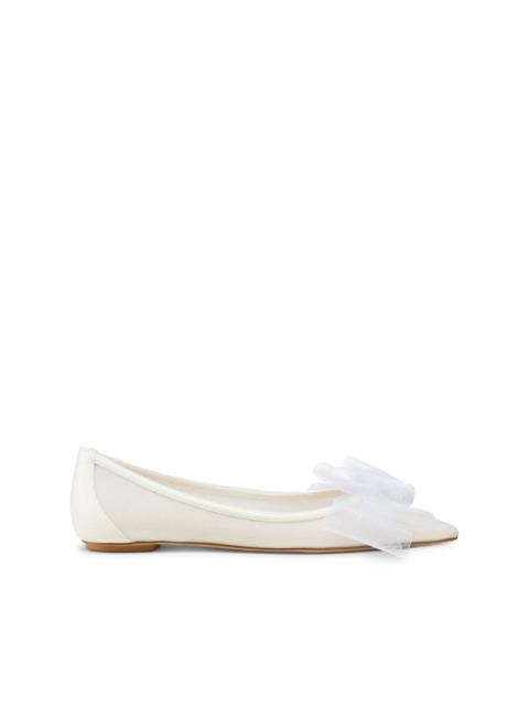 Stuart Weitzman Blushing Bow ballerina shoes