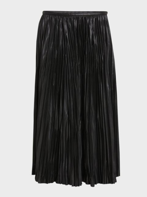 Proenza Schouler Rosalyn Pleated Faux-Leather Skirt