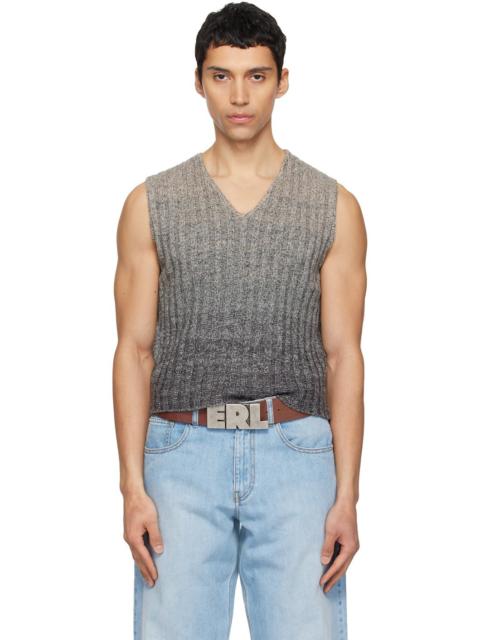 ERL Gray Gradient Sweater Vest