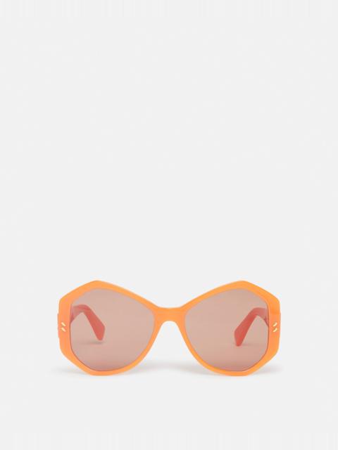 Stella McCartney Falabella Pin Hexagon Sunglasses