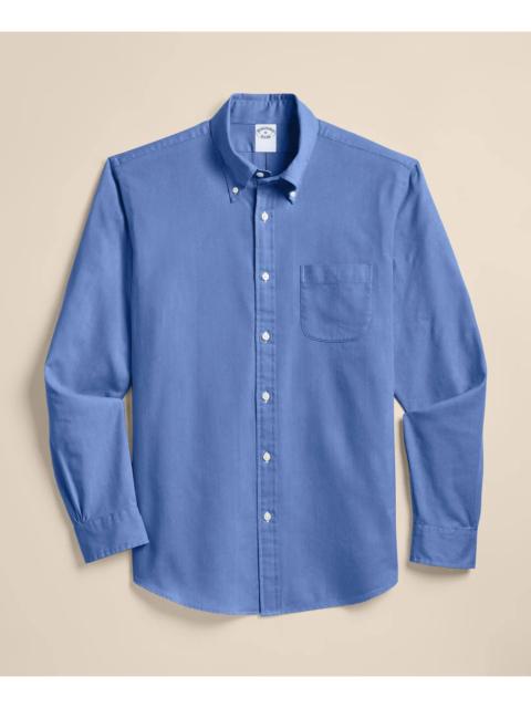 Brooks Brothers Performance Series Stretch Oxford Polo Button Down Collar Sport Shirt