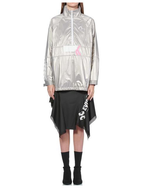 Multi Print Reflective Pullover Windbreaker Jacket