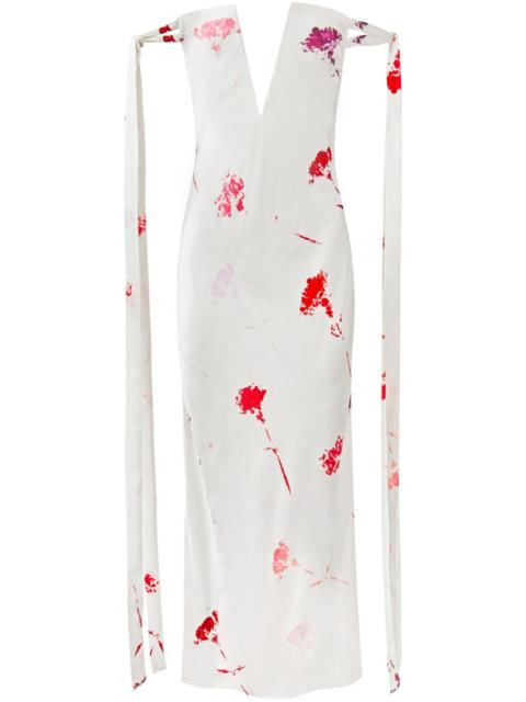 Alejandra Alonso Rojas tied-sleeve strapless dress