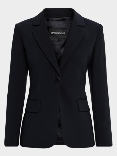 EMPORIO ARMANI Single-Button Cutaway Blazer