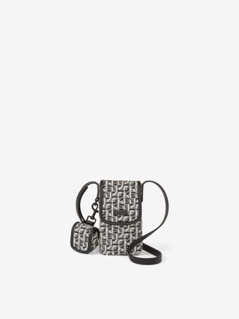 KENZO Courier jacquard phone pouch with strap