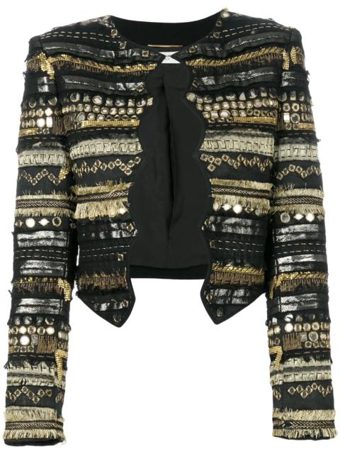SAINT LAURENT embroidered fitted jacket