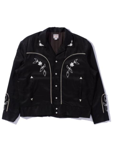 The Real McCoys The Real McCoy's Embroidered Rayon Western Jacket Black