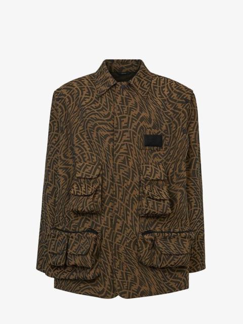 FENDI Brown canvas jacket