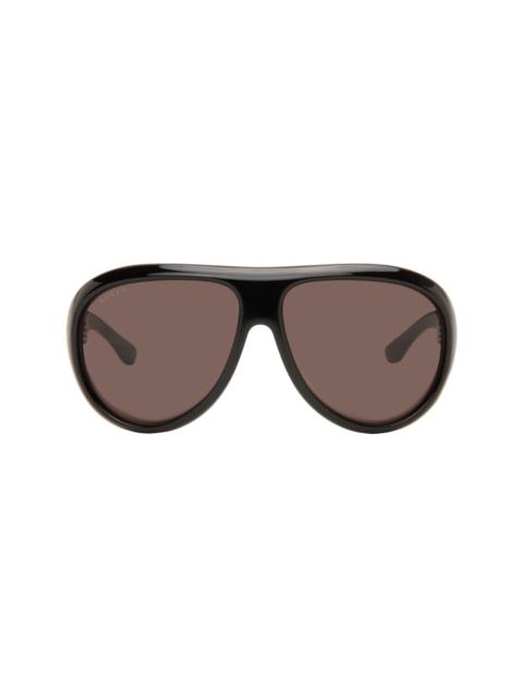 GUCCI Black Pilot Frame Sunglasses