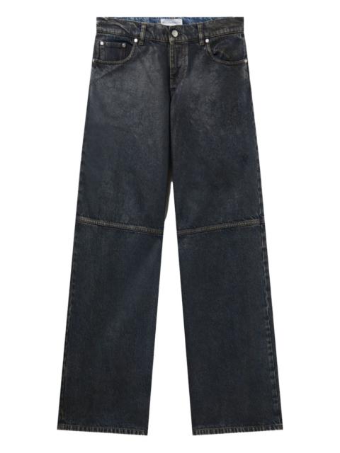 Stella McCartney faded-effect panelled jeans