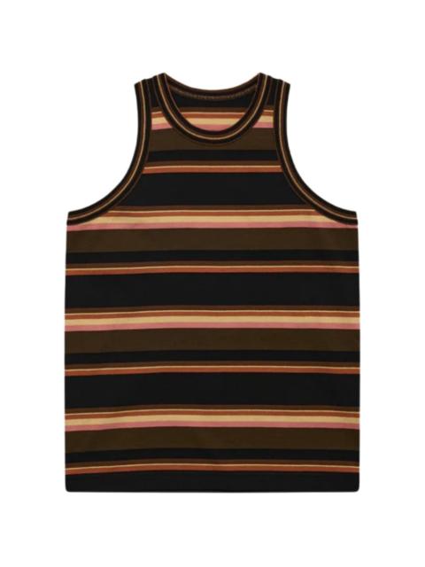 sacai striped trim top