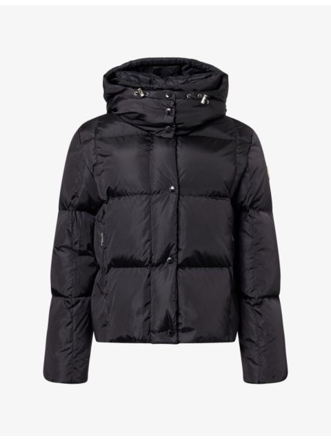 Moncler Castelnew Detachable-Hood Shell Jacket