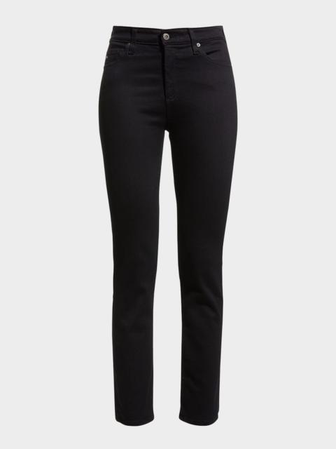 AG Jeans Mari High-Rise Slim Straight Jeans