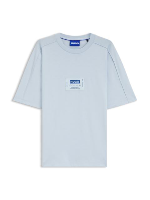 HUGO COTTON-JERSEY T-SHIRT WITH WORKWEAR-INSPIRED LOGO LABEL