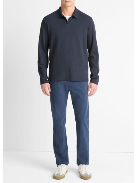 Vince Milano Pima Cotton-Blend Johnny-Collar Shirt