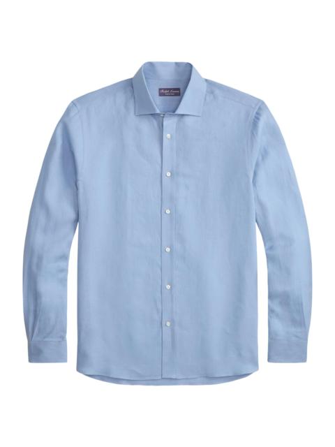 Ralph Lauren Men's Linen Shirt - Light Blue